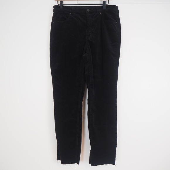 Talbots Pants - NWT Talbots Corduroy Straight Leg Black Pants Women's Size 8 Classic 5 Pocket